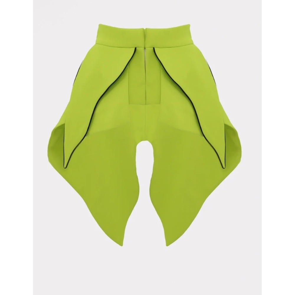 Julia Allert Green Peplum Belt XL NWT Avant-Garde Black Trim